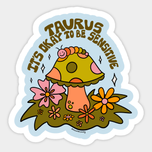 Taurus Caterpillar Sticker